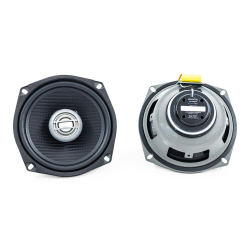 Kenwood XM50R 5-1/4" Coaxial Speakers, Rear Application, 2 ohm, 150 Watts RMS Power Handling, Water Resistant, Designed for Select 98-2013 HD Motorcycles - Used, Good