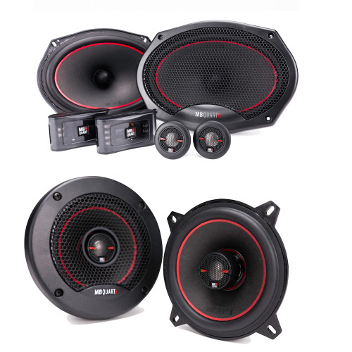 MB Quart RS1-269 6x9" Component System with RK1-113 5.25" Coaxial Speakers Reference Bundle