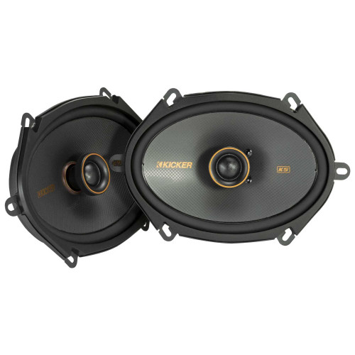 Kicker 51KSC6804 KS-Series 6x8" Coaxial Speakers with .75" tweeters, 4-Ohm, Pair - Used, Acceptable