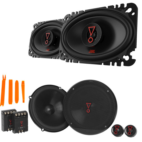 JBL STAGE3 Bundle 1-Pair Stage3 6427AM 4x6" 2-Way Speakers + 1-Pair Stage3 607CAM 6.5" 2-Way Component