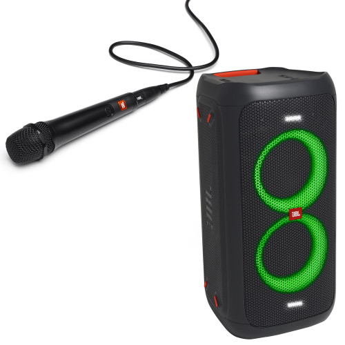 JBL PartyBox 100 Powerful Portable Bluetooth Party Speaker With JBL PBM100 Wired Microphone