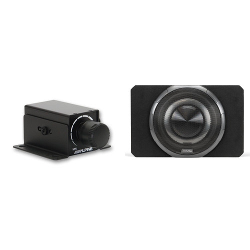 Alpine PWV-SB12 12" BassRev™ Powered Subwoofer Enclosure & Rux Subwoofer Control