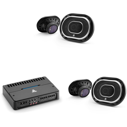 JL Audio RD400/4 Class D 4-Channel Full-Range Amplifier & (2 pair ) C2-690TX 6x9" bundle