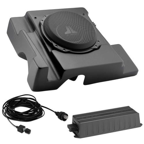 JL Audio Can-Am Maverick X3 Stealthbox and Amp Bundle, 2017-2018 Can-Am Maverick X3 2-Seat with 10" TW3 UTV (Driver Side)