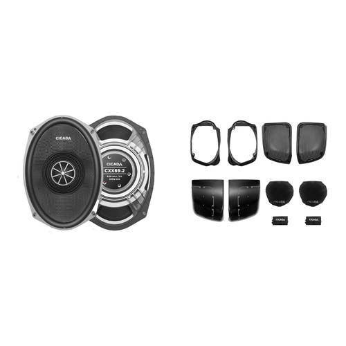 Cicada Audio CXX69.2 - Pro Coaxial Speakers 6x9-inch - 2 Ohm with