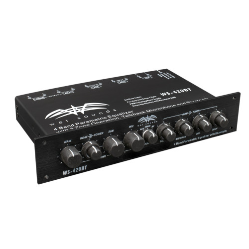Wet Sounds WS-420BT 4-Band Parametric EQ with Bluetooth Three Zone Control - Used, Open Box