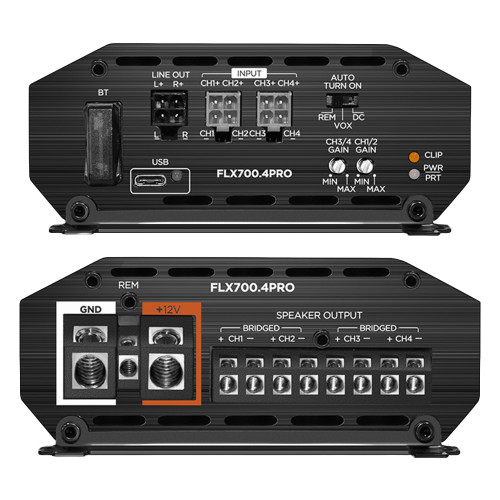 Cicada Audio FLX700.4PRO 4 x 175 @ 2Ω Amplifier w/DSP PROcessor