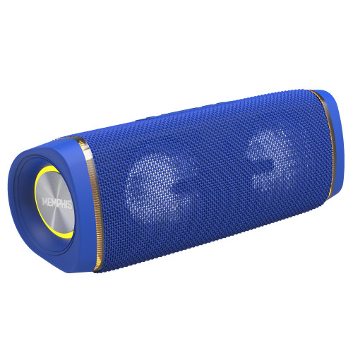 Memphis MFLOWBTB Flow - Wireless Bluetooth & AUX Speaker, IPX7 Water Resistance, Blue - Used, Very Good