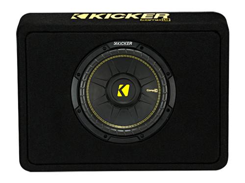 Kicker TCWC102 CompC 10" Subwoofer in Thin Profile Enclosure 2-Ohm
