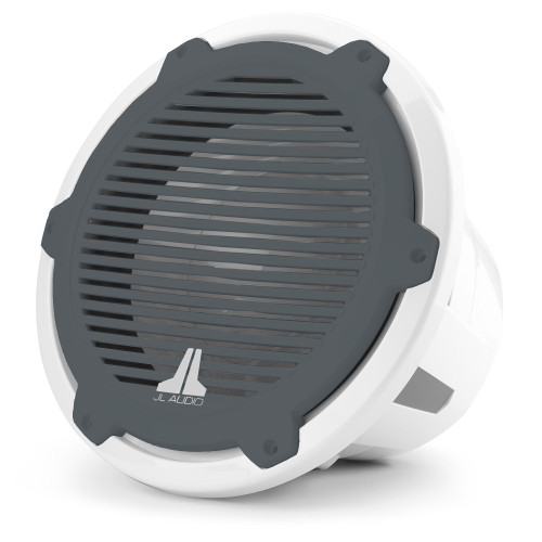 JL Audio 12-Inch M7 Marine Infinite Baffle Subwoofer, Gloss White, Gunmetal Classic Grille - SKU:O-M7-12IB-C-WwGm-4 - Used, Good
