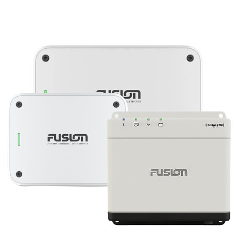Fusion MS-WB670 Apollo Marine Entertainment System With Fusion MS-AP61800 Apollo 6 Channel and MS-AP12000 Mono Amplifiers