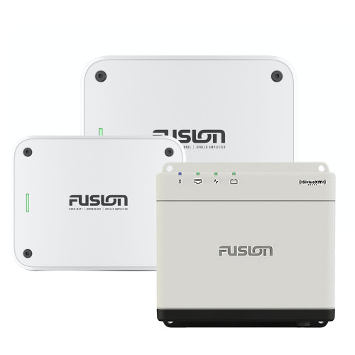 Fusion MS-WB670 Apollo Marine Entertainment System With Fusion MS-AP41200 Apollo 4 Channel and MS-AP12000 Mono Amplifiers