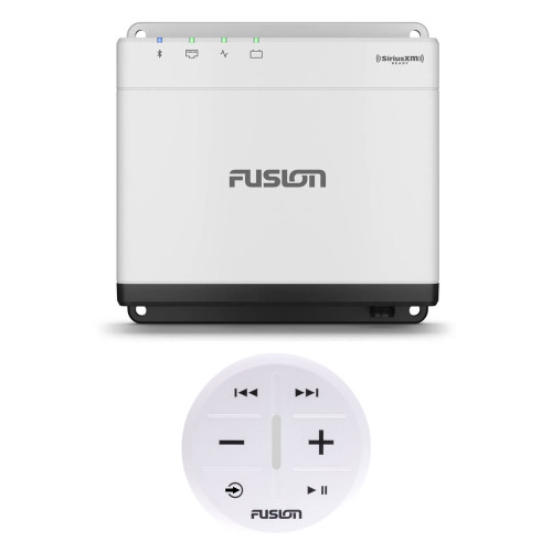 Garmin Fusion MS-WB675 Marine Hideaway Stereo with Digital Signal Processing (DSP) with ARX70W Wireless Remote, White