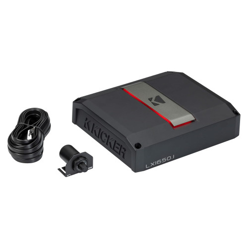 Kicker LX1650.1 1650w Mono Class-D Subwoofer Amplifier with Smart Bass (51LX16501) - Used, Good