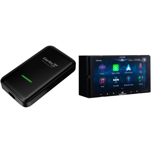 Alpine iLX-W670-S Digital Media Receiver with CARLINKIT CPC200-U2W-Plus Wireless CarPlay adapter