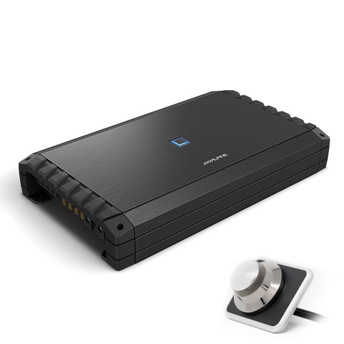 Alpine S2-A120M S-Series Class-D Mono Subwoofer Amplifier & Alpine RUX-H01 Remote Bass Knob Bundle