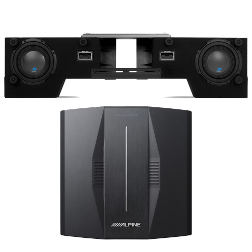 Alpine PXE-C80-88 OPTIM8 8-Channel Hi-Res Digital Sound Processor Amplifier w/ S-DB8V-TRK Dual 8” Preloaded Truck Sub Enclosure