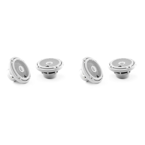 JL Audio (2 Pair ) MX650-CCX-CG-WH:6.5-inch (165 mm) Cockpit Coaxial System White Classic Grilles.