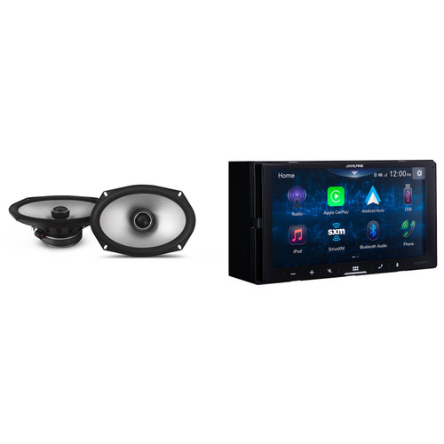 Alpine iLX-W670-S Digital Multimedia Receiver & 1 Pair Alpine S2-S69 Type S 6x9 Coax Speakers