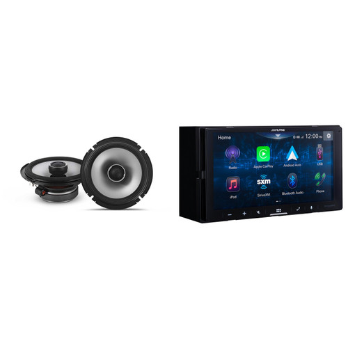Alpine iLX-W670-S Digital Receiver & S2-S65 6.5" Coaxial Speaker bundle