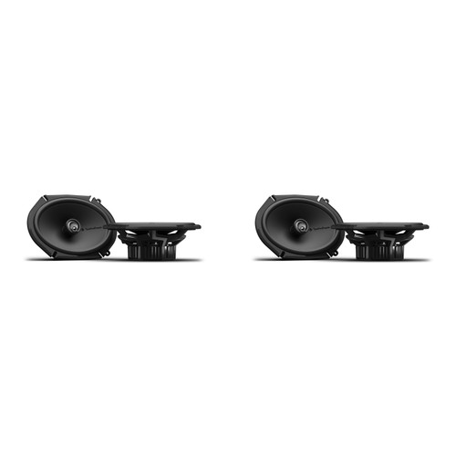 Rockford Fosgate P1V2-68 6X8” 3-Way Coaxial Speakers – 2-Pair Bundle with Built-In Crossovers