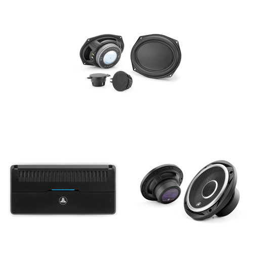 JL Audio CF-690-RTG Custom-fit 6x9" two-way Component System for Ram/Toyota/GM, C2 6.5" Rears & RD800/6 Amplifier Audio Upgrade Bundle