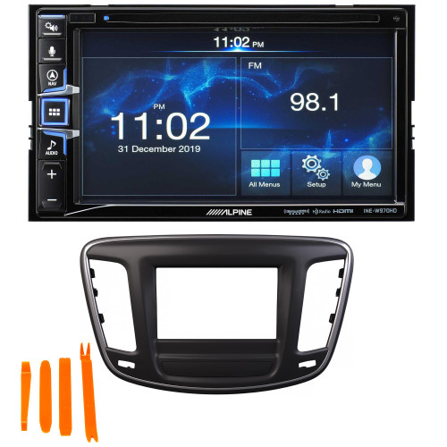 Alpine Bundle- 6.5-Inch Nav Receiver and iDatalink KIT-C200 2015-17 Chrysler 200 Installation Kit
