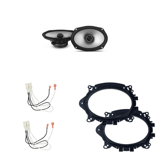 Alpine Speakers 6X9 inch for Ford F-150 2015-2024 Upgrade Kit - Pair of S2 Series with Adapters and Harness, Car Audio Front Door Speaker S2-S69