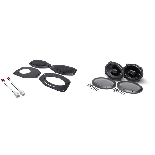Rockford P1694 4-Way Coaxial Speakers and Sound Bar Mounting Kit Compatible with Jeep JL (2018-2023) & JT (2020-2023)