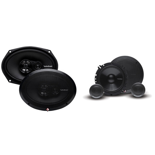 Rockford Fosgate Prime Replacement Coaxial Speakers Compatible With 2005-2020 Toyota Tacoma Double & Access Cab