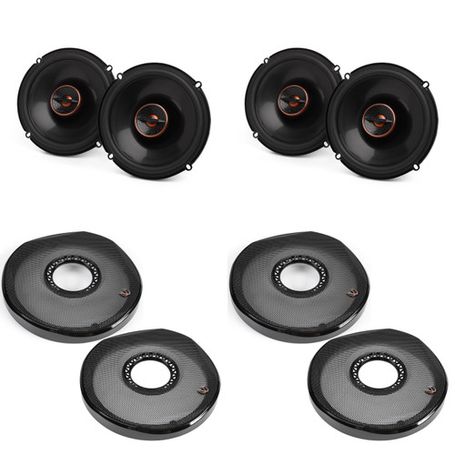 Infinity 2-Pairs REF607F Reference Series 6.5" Extreme-performance Coax Speakers with 2-Pairs of OEM Grills