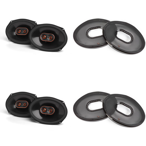 Infinity 2-Pairs REF697MF Extreme-performance Coax Speakers with 2-Pairs of OEM Grills