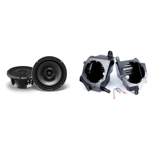 Alpine HDZ 6.5" w/ Speaker Pods -Compatible with Wrangler JL 2018-UP, Gladiator 2020-UP
