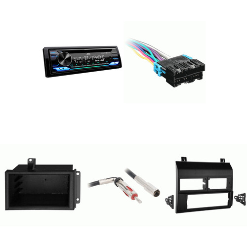 Chevrolet GMC CK Truck 88-94 JVC KD-T920BTS Single Din Radio Bundle BLACK Dash includes pocket