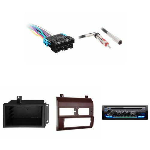 Chevrolet GMC CK Truck 88-94 JVC KD-T925BTS Single Din Radio Bundle RED Dash includes pocket