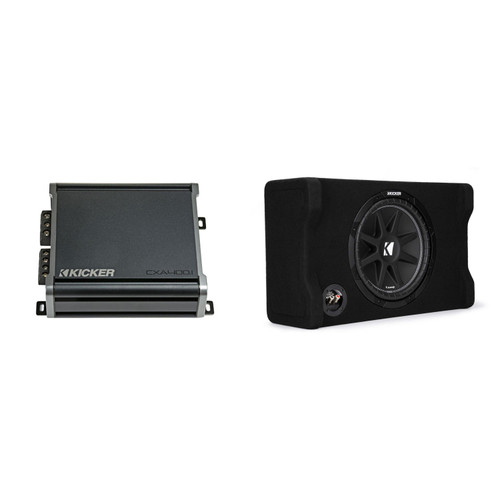 Kicker 12" Comp Subwoofer in Down Firing Enclosure with Amplifier