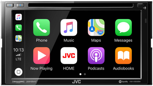 JVC KW-V950BW compatible Wireless CarPlay Wireless Android Auto 2-DIN Open Box - Open Box