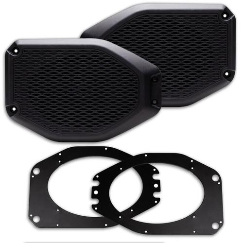 MB Quart JE1-169SB 6x9 Inch Universal Rear Sound Bar Speaker Mounting Kit Compatible With Wrangler And Gladiator 2018+ - Used, Open Box