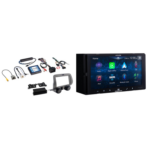 Alpine iLX-W670-S 7-Inch Mech-less Receiver w/ PAC RPK5-GM4102 2010-15 Chevy Camaro Installation Kit Bundle