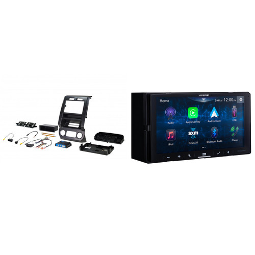 Alpine iLX-W670-S 7-Inch Mech-less Receiver w/ PAC RPK4-FD2201 2015-19 Ford F-150, 2017-19 SuperDuty W/ 4.2 Display Installation Kit Bundle