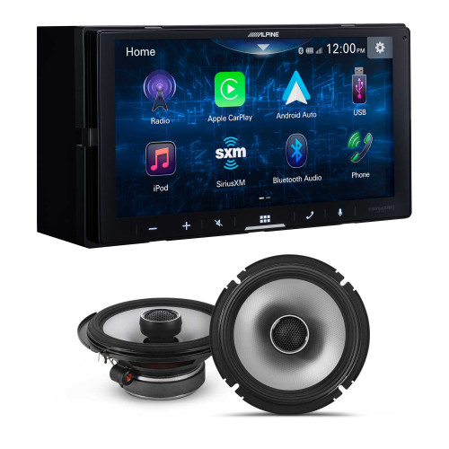 Alpine ILX-W670 Digital Receiver & S2-S65 6.5" Coaxial Speaker bundle - Used, Open Box