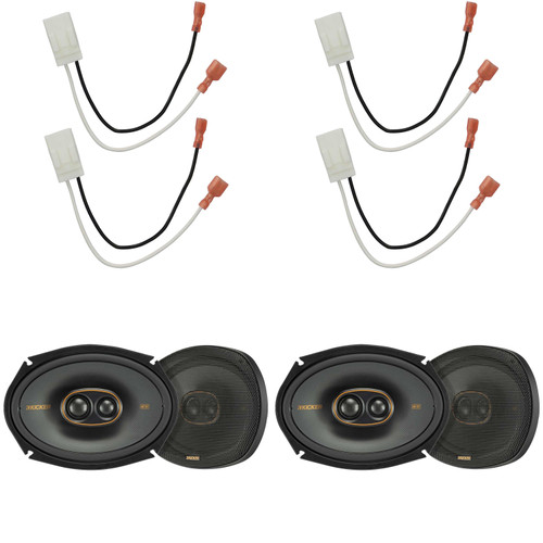 Kicker KSC Ram Speaker Upgrade (2 pair ) 6x9" includes Speaker Harness