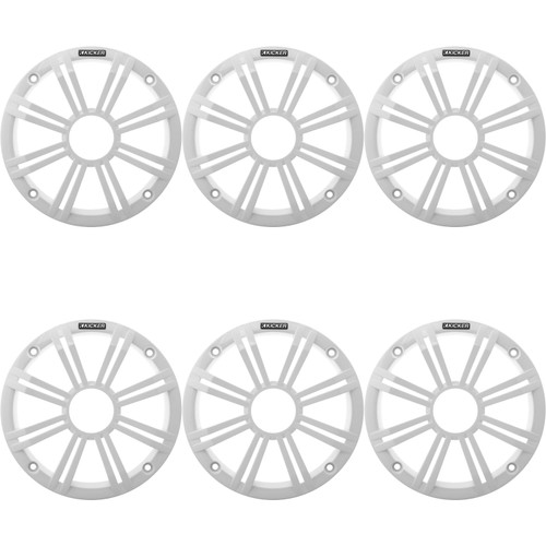 Kicker (6) OEM 8" White Grill Upfittings Popular with Veranda, Godfrey, Bennington Boats