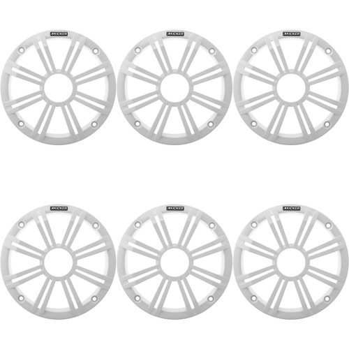 Kicker (6) OEM 6.5" White Grill Upfittings Popular with Veranda, Godfrey, Bennington Boats