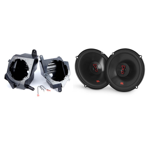 JBL Stage3627FAM Stage3 6-1/2" Two-Way Car Audio Speakers - No Grills Grills - w/ Speaker Pods -Compatible with Wrangler JL 2018-UP, Gladiator 2020-UP