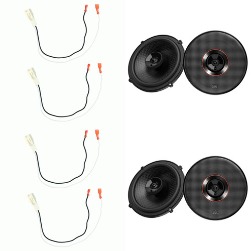 JBL CLUB-64SQ  ( 2 Pair )  6.5" Premium Coax w/ Toyota 1987-Up Speaker Harness - Pair