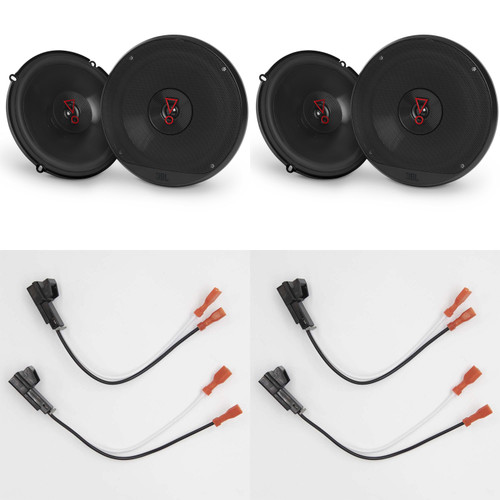 JBL Stage3627AM (2 pair) Stage3 6-1/2" Two-Way Coax Speakers - With Grills - w/ Speaker Wiring Harness For select 1988-up GM vehicles