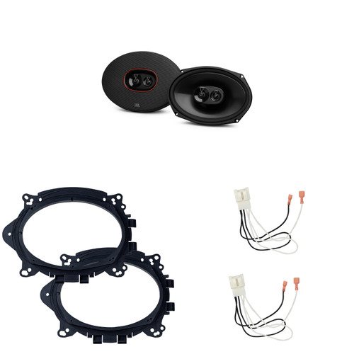 JBL Speakers 6X9 inch for Ford F-150 2015-2024 Upgrade Kit - Pair of CLUB Series with Adapters and Harness, Car Audio Front Door Speaker CLUB964M