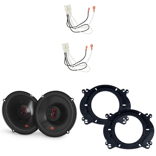 JBL Speakers 6.5 inch for Ford F-150 2015-2024 Upgrade Kit - Pair of STAGE Series with Adapters and Harness, Coaxial 6 1/2 Car Audio Rear Door Speaker Stage3627FAM