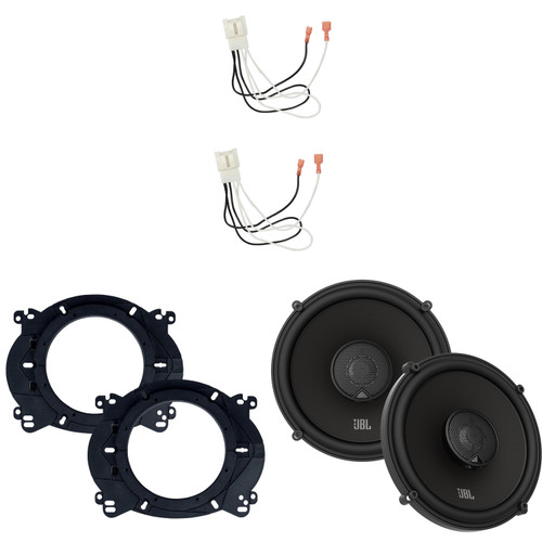 JBL Speakers 6.5 inch for Ford F-150 2015-2024 Upgrade Kit - Pair of STADIUM Series with Adapters and Harness, Coaxial 6 1/2 Car Audio Rear Door Speaker STADIUM62F